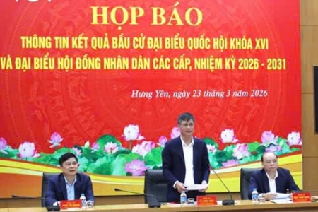 Hưng Yên: Công bố kết quả bầu cử ĐBQH khóa XVI và HĐND các cấp