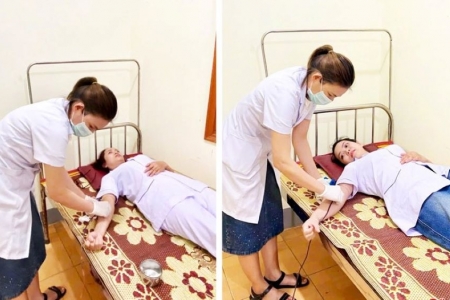 Hà Tĩnh: 2 nhân viên y tế kịp thời hiến máu cứu sản phụ bị băng huyết