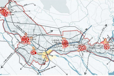 Đồng Tháp quy hoạch 6 đô thị trung tâm, định hình trục phát triển mới đến năm 2030