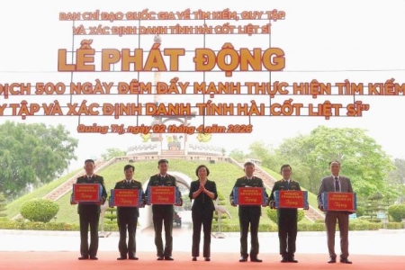 Phát động chiến dịch 500 ngày đêm tìm kiếm, quy tập hài cốt liệt sĩ trên toàn quốc