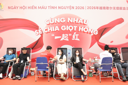 Hơn 1.400 cán bộ, nhân viên Goertek Việt Nam tham gia Ngày hội hiến máu tình nguyện