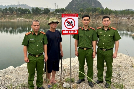 Công an phường Nhị Chiểu cảnh báo tai nạn đuối nước