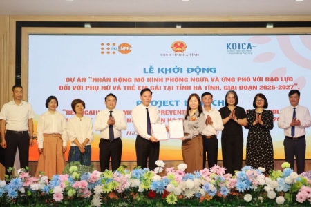 Hà Tĩnh khởi động dự án phòng ngừa, ứng phó bạo lực giới