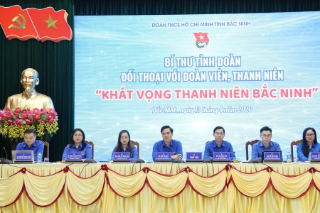 Bí thư Tỉnh đoàn Bắc Ninh đối thoại với thanh niên