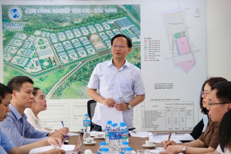 Bắc Ninh tháo gỡ khó khăn, vướng mắc cho Cụm công nghiệp Tân Chi