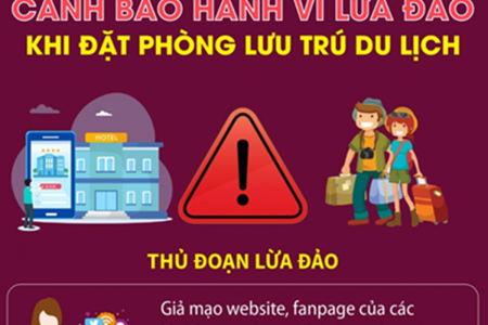 Cảnh báo chiêu trò lừa đảo đặt phòng qua fanpage tích xanh giả mạo dịp lễ 30/4