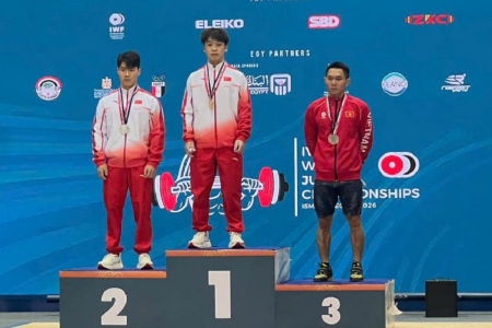 Lực sĩ trẻ Lâm Đồng giành 3 Huy chương Đồng tại Giải Cử tạ vô địch trẻ thế giới 2026