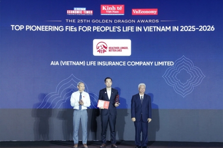 AIA Việt Nam được vinh danh tại Giải thưởng Rồng Vàng 2026
