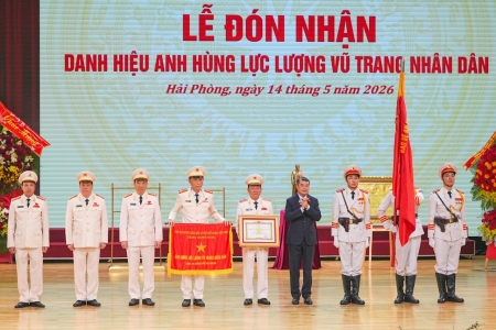 Công an thành phố Hải Phòng đón nhận Danh hiệu Anh hùng Lực lượng vũ trang Nhân dân