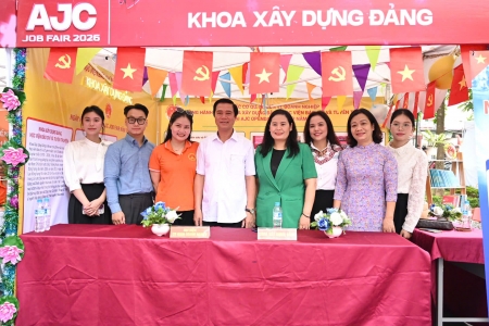 Khoa Xây dựng Đảng - Học viện Báo chí và Tuyên truyền kết nối cơ hội nghề nghiệp cho sinh viên tại AJC Job Fair 2026