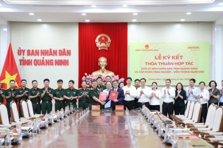 Lễ ký kết thỏa thuận hợp tác giữa UBND tỉnh Quảng Ninh và Tập đoàn Viettel
