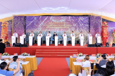 Hà Nội khởi công Khu công nghiệp Phú Hà, mở rộng cực tăng trưởng công nghiệp xanh phía Nam Thủ đô
