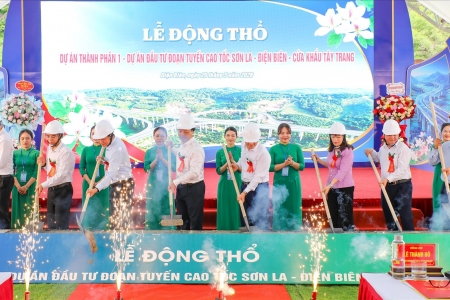 Động thổ cao tốc hơn 23.000 tỷ đồng nối Sơn La - Điện Biên - Cửa khẩu Tây Trang