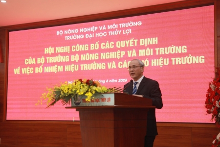 GS.TS Nguyễn Trung Việt giữ chức Hiệu trưởng Trường Đại học Thủy lợi