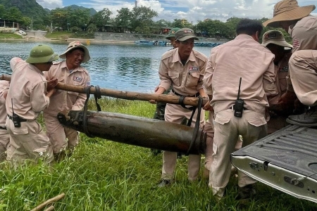 Quảng Trị: Phát hiện, xử lý an toàn quả bom nặng 227kg