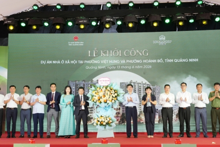 Quảng Ninh: Khởi công dự án nhà ở xã hội tại phường Việt Hưng và phường Hoành Bồ