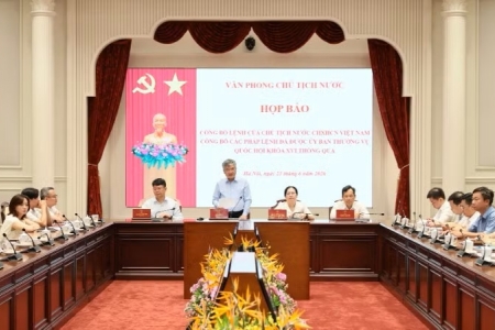 Công bố Lệnh của Chủ tịch nước về hai pháp lệnh