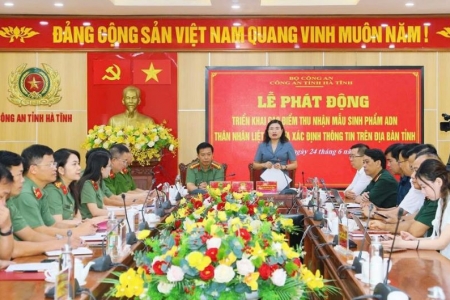 Hà Tĩnh: Phát động tháng cao điểm thu nhận mẫu sinh phẩm ADN thân nhân liệt sĩ