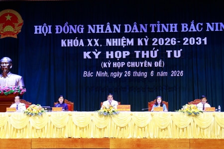 Kỳ họp thứ 4 (kỳ họp chuyên đề) HĐND tỉnh Bắc Ninh thông qua 10 nghị quyết quan trọng