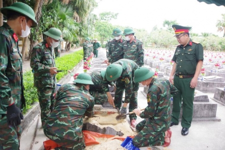 Đã tổ chức lấy mẫu hơn 27.000 mộ liệt sĩ