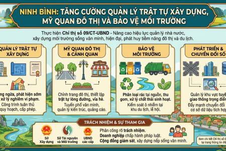 Ninh Bình: Tăng cường quản lý trật tự xây dựng, mỹ quan đô thị và bảo vệ môi trường