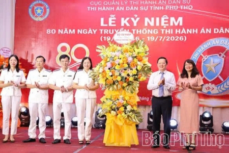 Phú Thọ kỷ niệm 80 năm Ngày truyền thống ngành Thi hành án dân sự