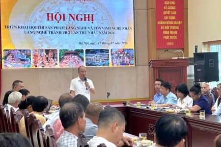 Hà Nội phát động Hội thi sản phẩm làng nghề, tôn vinh nghệ nhân năm 2026