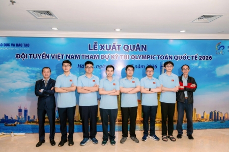 Việt Nam giành 2 Huy chương Vàng Olympic Toán quốc tế 2026, xếp thứ 5 thế giới