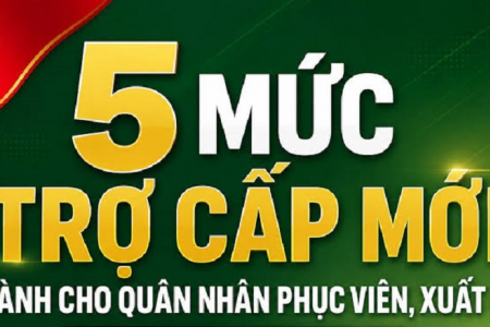 Chính sách mới: Tăng 8% trợ cấp hằng tháng cho quân nhân phục viên và cán bộ cơ yếu