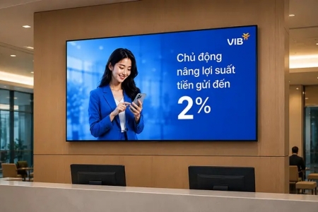 VIB Up: Tặng đến 2%/năm lãi suất cho tiền gửi theo tháng cùng loạt đặc quyền thành viên