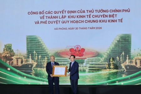 Công bố các Quyết định của Thủ tướng Chính phủ về thành lập Khu kinh tế chuyên biệt và phê duyệt quy hoạch chung khu kinh tế