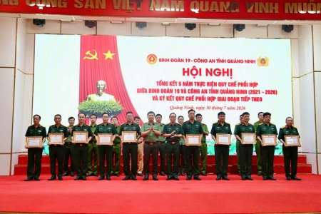 Công an tỉnh Quảng Ninh và Binh đoàn 19 ký kết Quy chế phối hợp