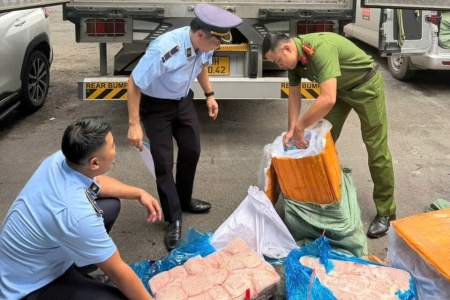 Đồng Nai: Phát hiện gần 17 tấn thực phẩm đông lạnh không rõ nguồn gốc
