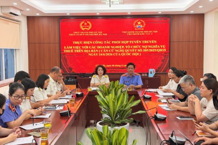 Thuế cơ sở 5 TP. Hà Nội phối hợp nâng cao công tác quản lý, thu hồi nợ thuế