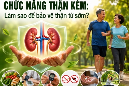 Chức năng thận kém: Làm sao để bảo vệ thận từ sớm?