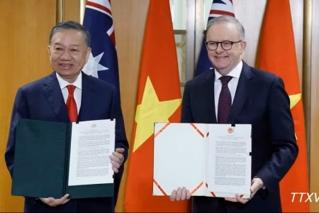 Tuyên bố chung về làm sâu sắc quan hệ Đối tác chiến lược toàn diện Việt Nam - Australia