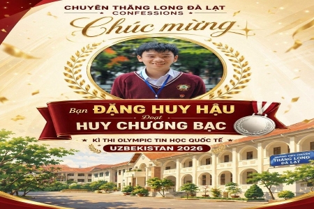 Học sinh Lâm Đồng hai năm liên tiếp giành Huy chương Bạc Olympic Tin học quốc tế
