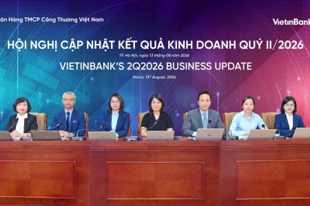 VietinBank 6 tháng đầu năm 2026: Làm chủ năng lực chuyển đổi số, giữ đà tăng trưởng bền vững