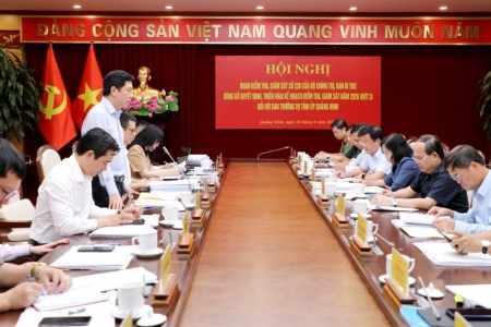 Công bố quyết định của Bộ Chính trị, Ban Bí thư về kiểm tra, giám sát đối với Ban Thường vụ Tỉnh ủy Quảng Ninh