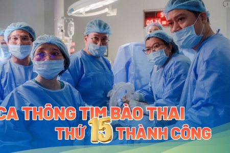 TP.HCM: Chạy đua với thời gian, y bác sĩ can thiệp cứu tim thai ngay trong bụng mẹ