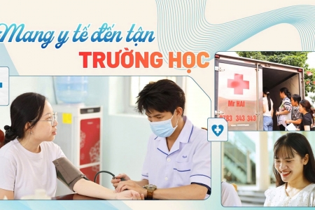 Đưa “phòng khám di động” vào trường, hơn 130 giáo viên được tầm soát sức khỏe