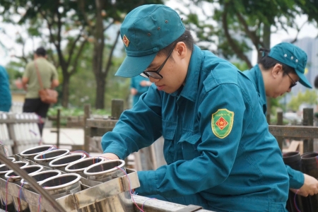 Trận địa pháo hoa lớn nhất TP.HCM sẵn sàng trước giờ khai hỏa