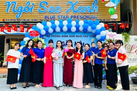 Trường Mầm non Ngôi Sao Xanh khai giảng năm học mới, chú trọng môi trường an toàn, thân thiện