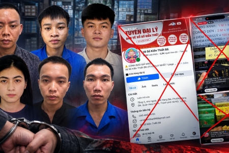 Phú Thọ: Triệt phá đường dây lừa đảo xuyên quốc gia bằng chiêu trò livestream vé cào trúng thưởng
