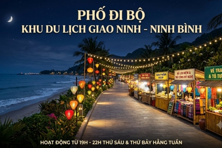 Ninh Bình: Tổ chức phố đi bộ, tạo điểm nhấn phát triển du lịch biển Giao Ninh