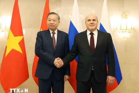 Tổng Bí thư, Chủ tịch nước Tô Lâm hội kiến Thủ tướng Nga Mikhail Mishustin
