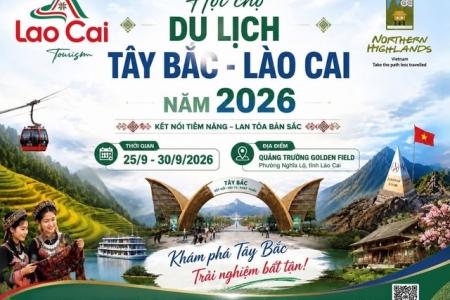 Lào Cai thúc đẩy kết nối du lịch liên vùng từ Hội chợ Du lịch Tây Bắc 2026