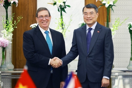Thủ tướng Lê Minh Hưng tiếp Bộ trưởng Ngoại giao Cuba Bruno Rodríguez Parrilla