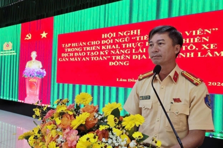 Lâm Đồng: Công an tập huấn kỹ năng lái xe an toàn cho 434 học viên