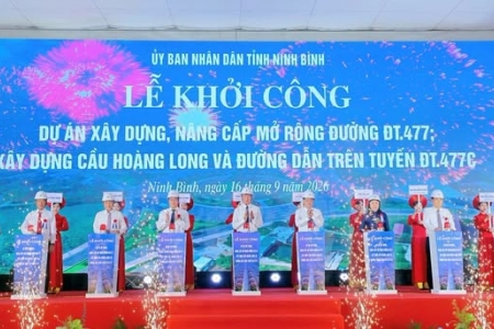 Ninh Bình: Khởi công dự án giao thông gần 7.000 tỷ đồng, mở rộng không gian kết nối vùng
